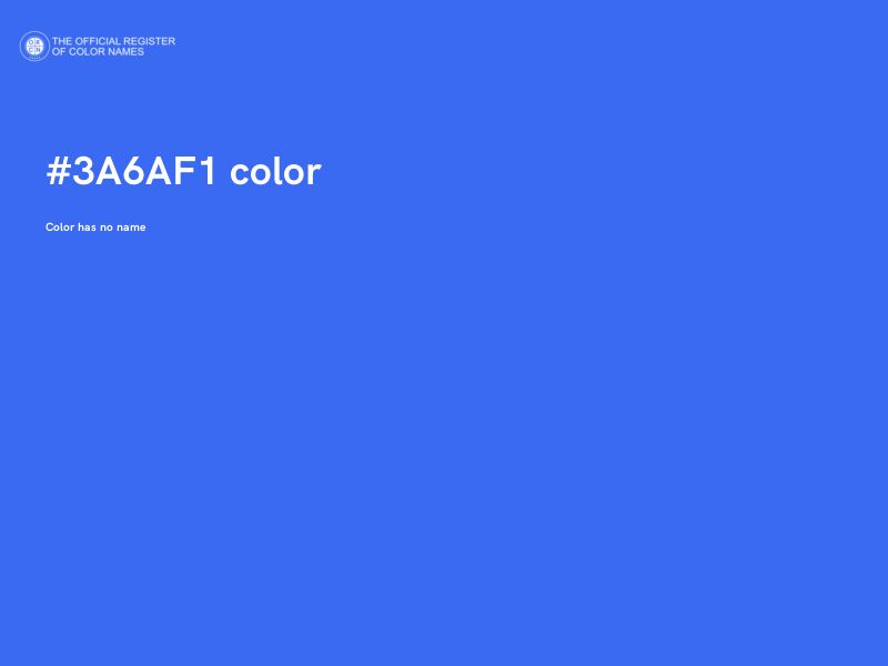 #3A6AF1 color image
