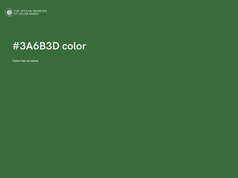 #3A6B3D color image