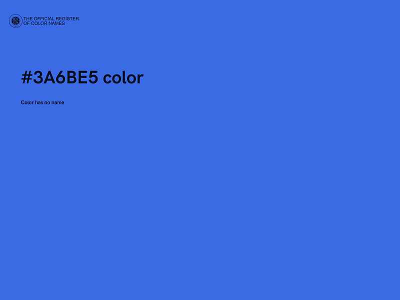 #3A6BE5 color image