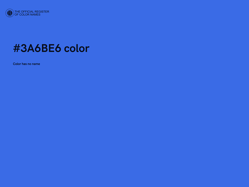 #3A6BE6 color image