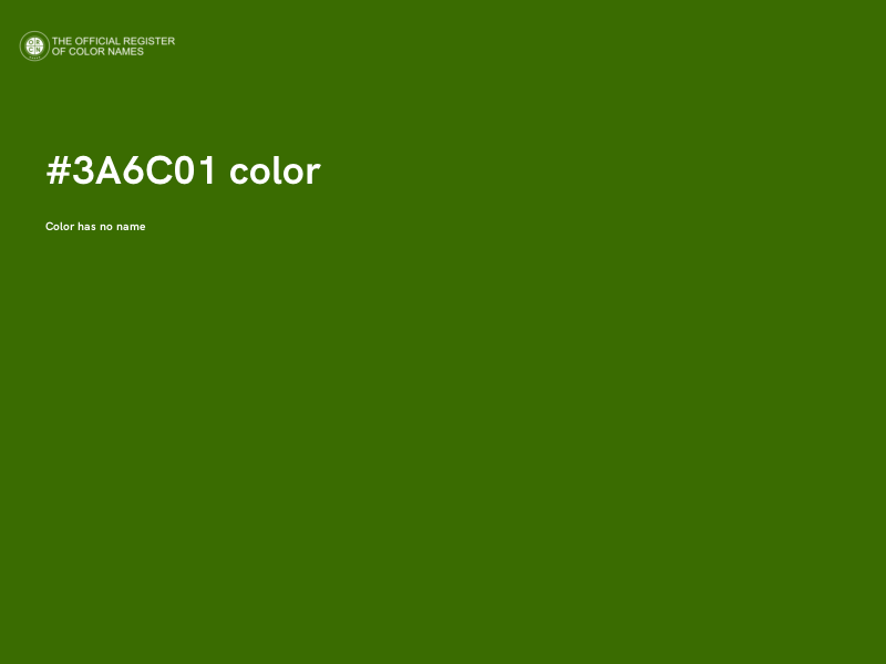 #3A6C01 color image