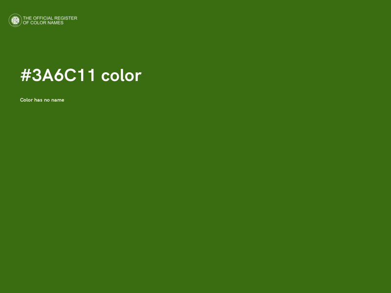 #3A6C11 color image