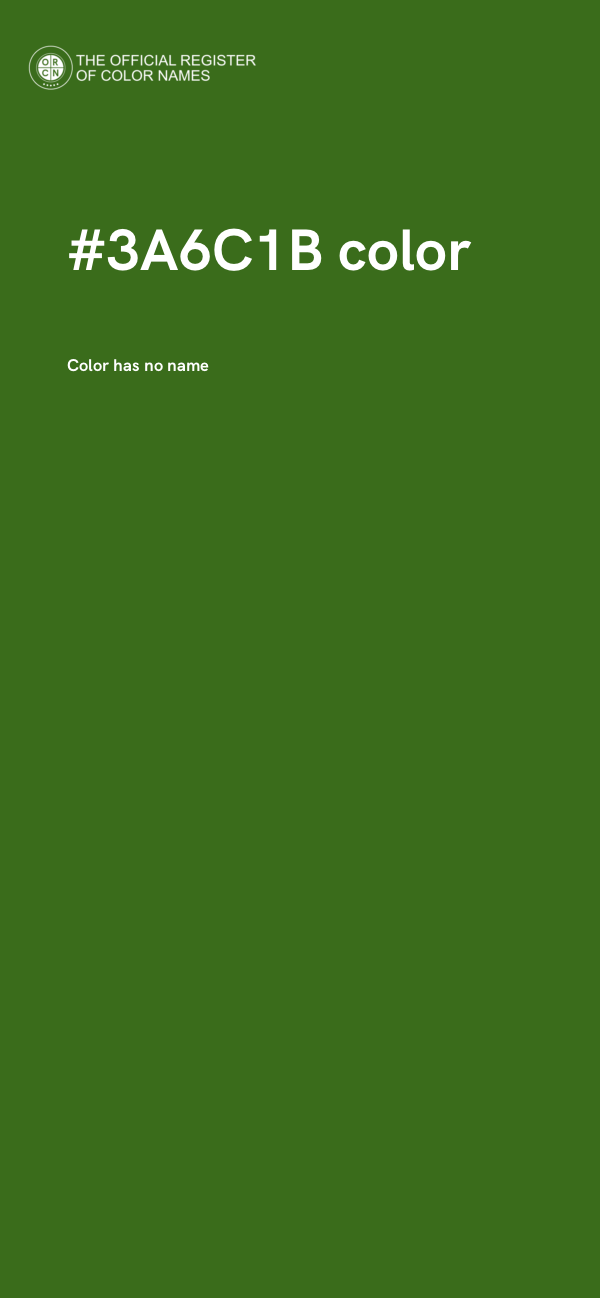 #3A6C1B color image