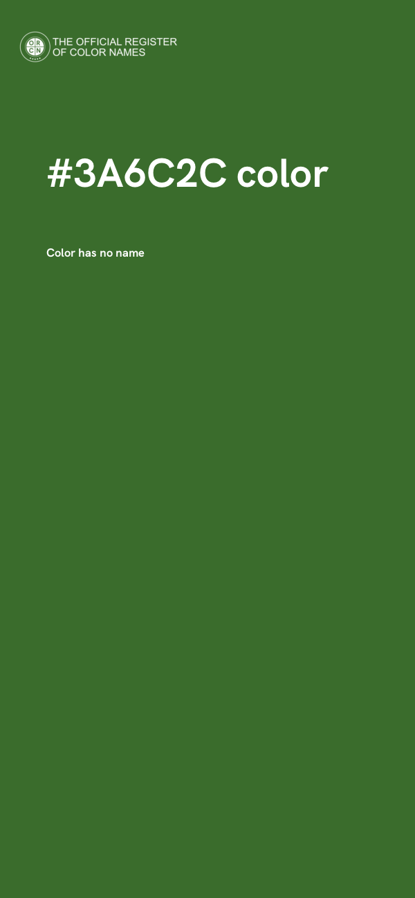 #3A6C2C color image