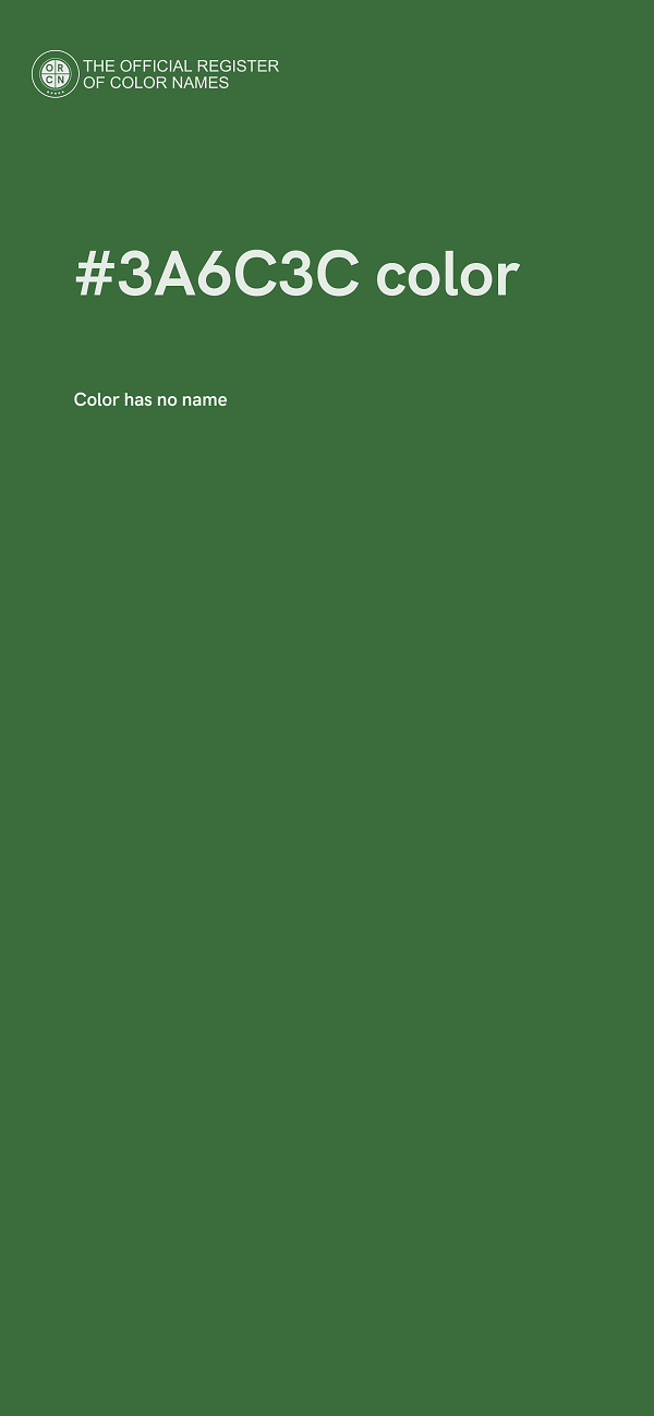 #3A6C3C color image