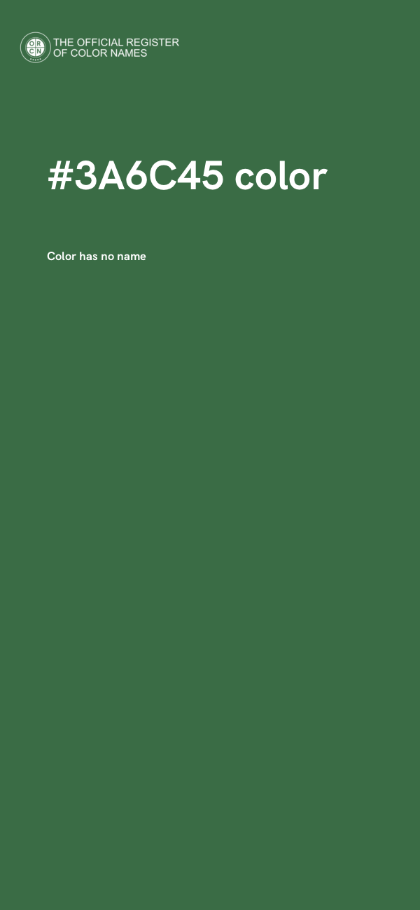 #3A6C45 color image