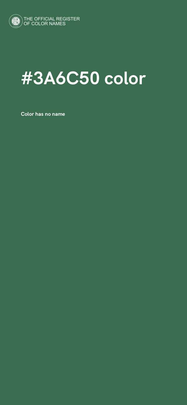 #3A6C50 color image