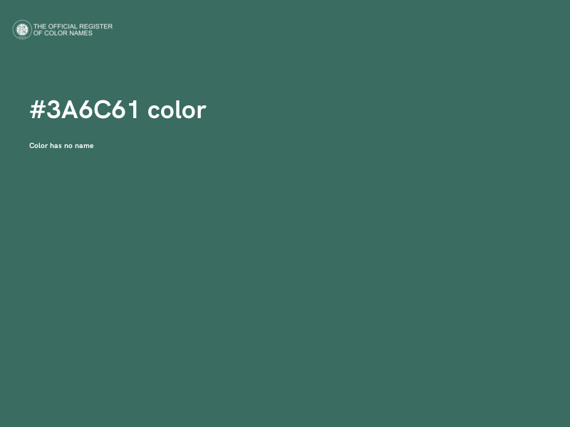#3A6C61 color image