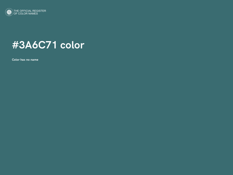 #3A6C71 color image