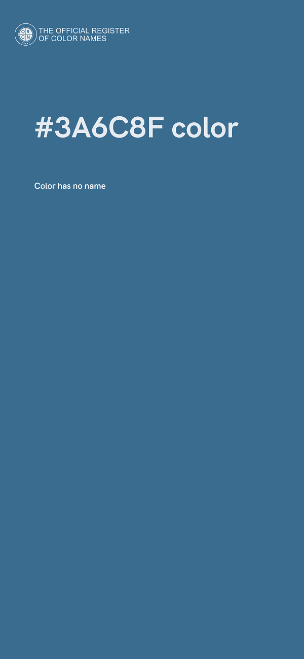 #3A6C8F color image
