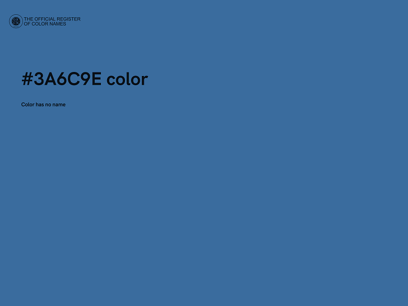 #3A6C9E color image