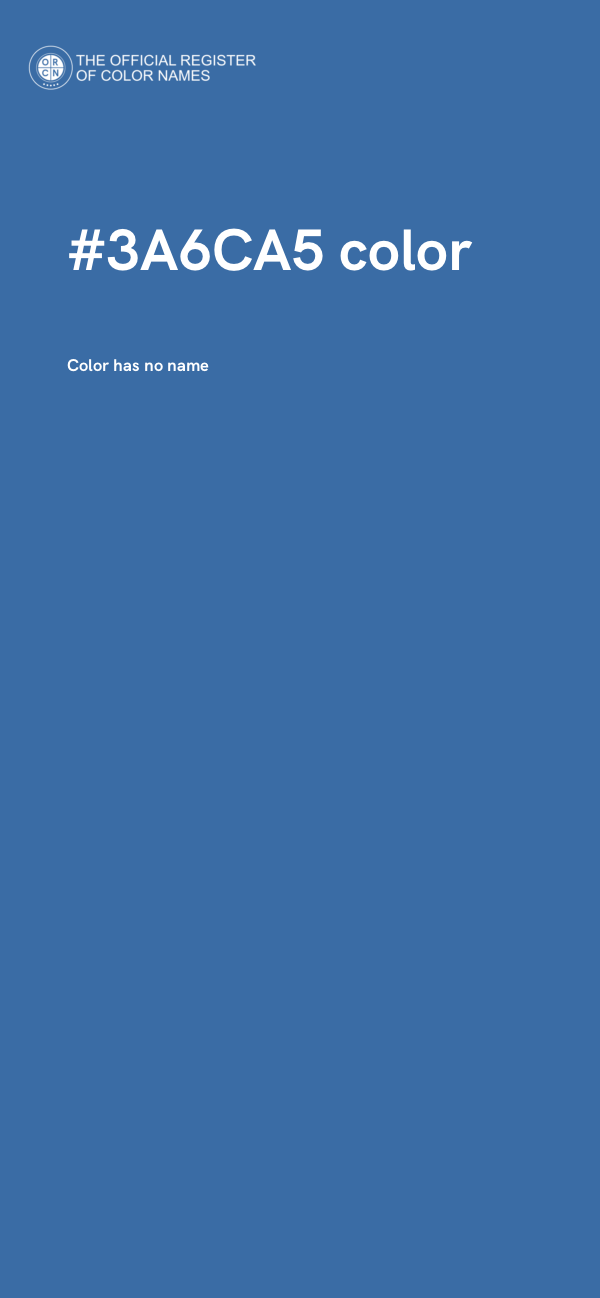 #3A6CA5 color image