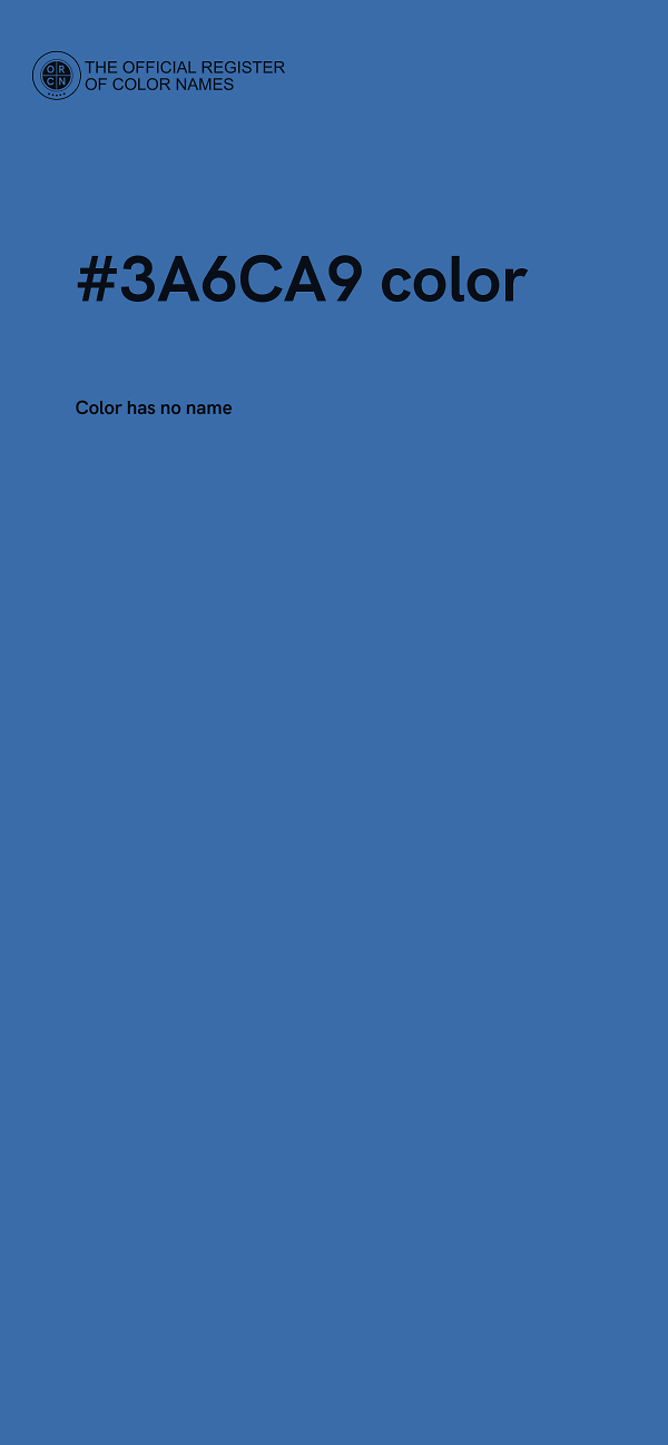 #3A6CA9 color image