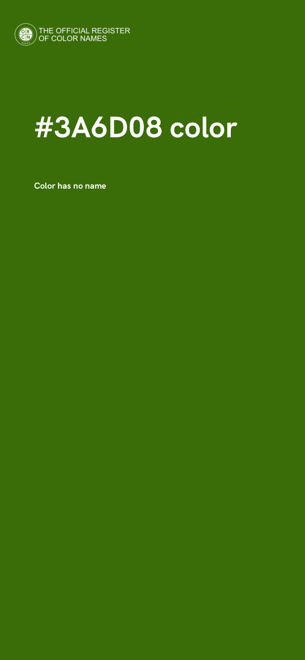 #3A6D08 color image