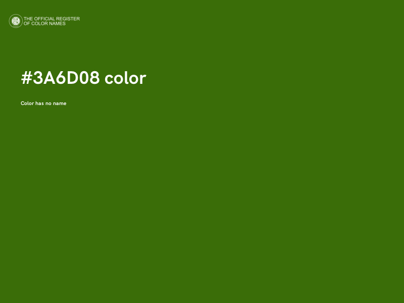 #3A6D08 color image