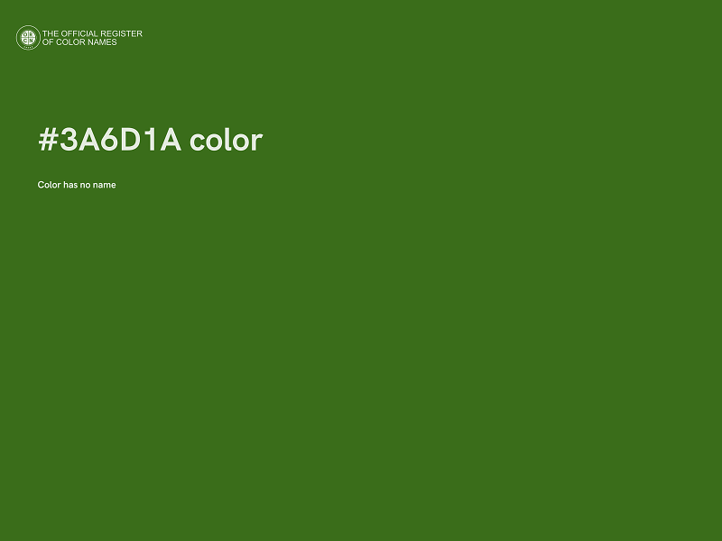 #3A6D1A color image