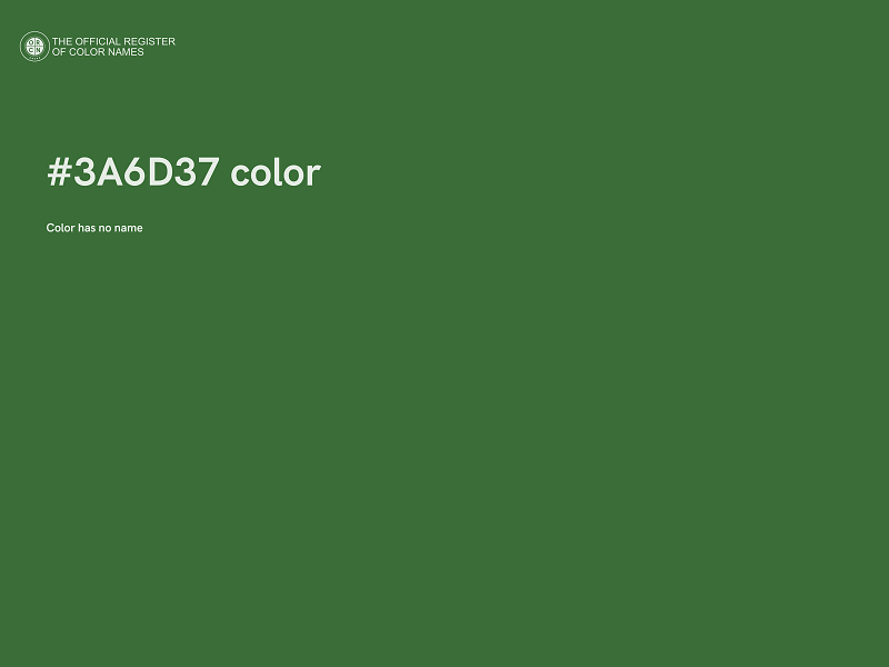 #3A6D37 color image