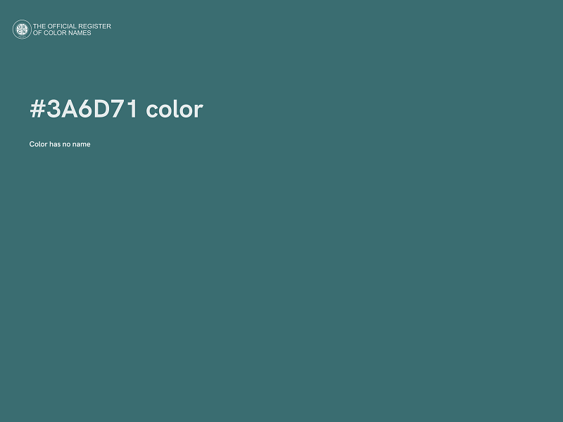 #3A6D71 color image