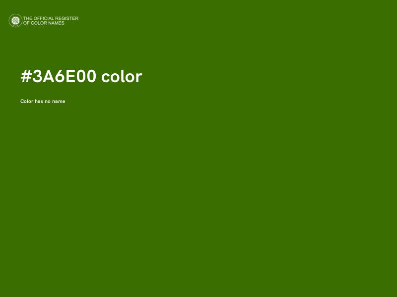 #3A6E00 color image