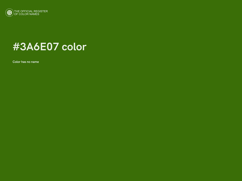 #3A6E07 color image
