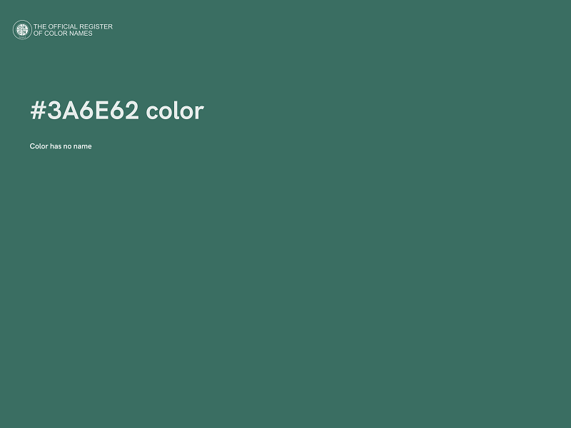 #3A6E62 color image
