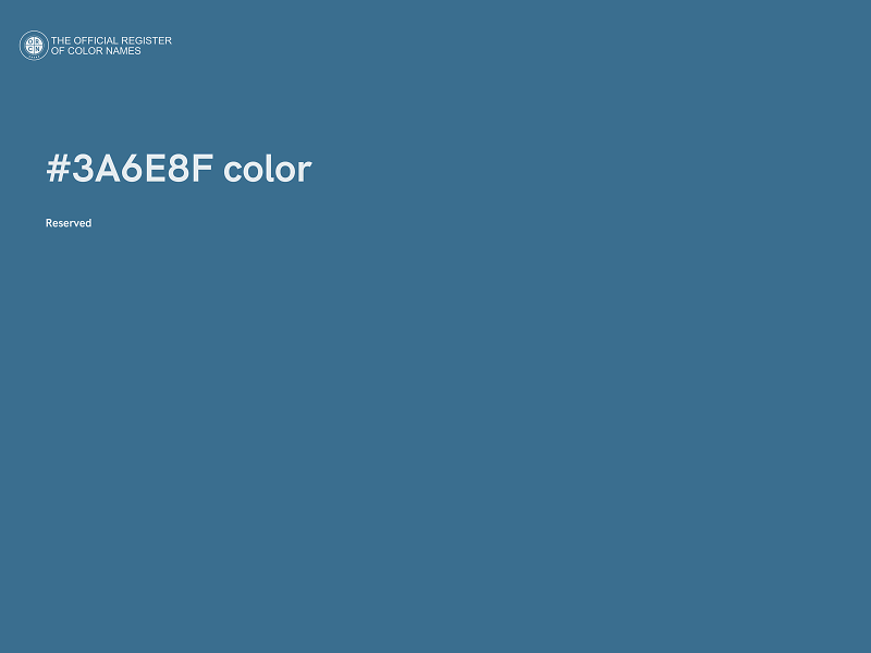 #3A6E8F color image