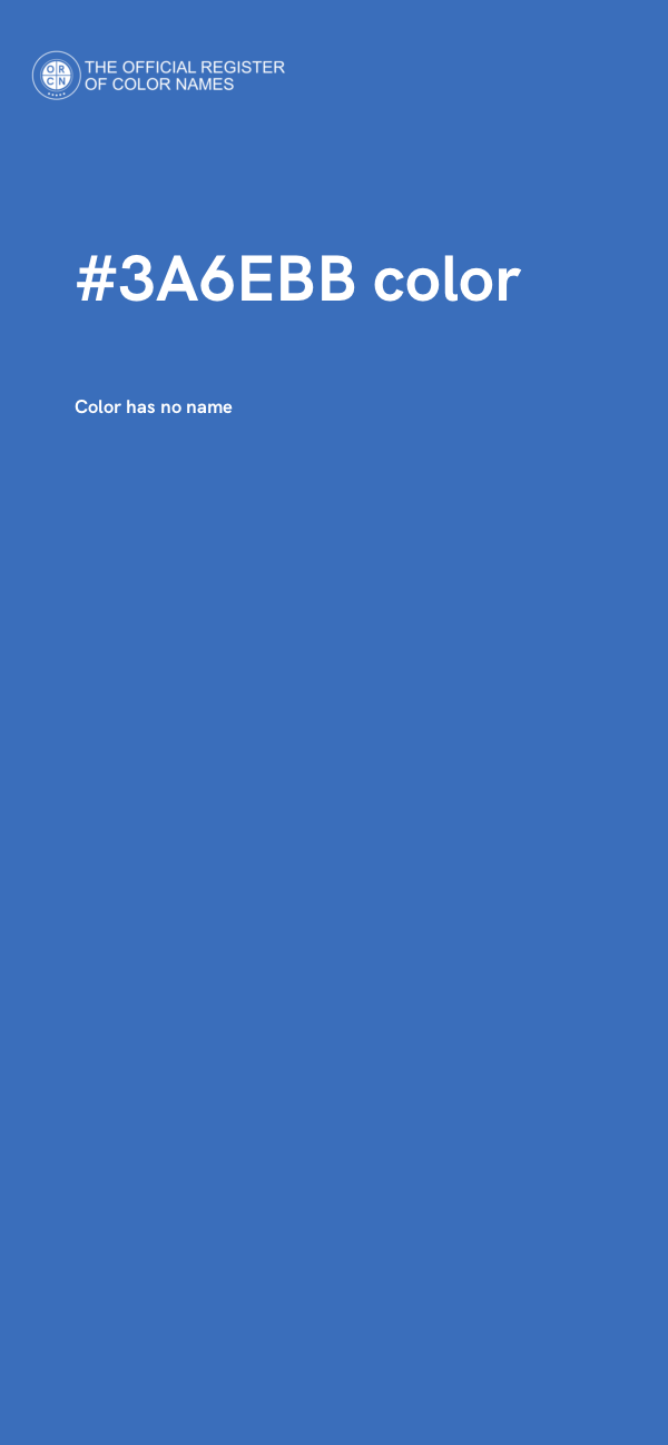 #3A6EBB color image