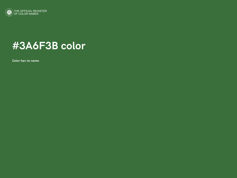 #3A6F3B color image