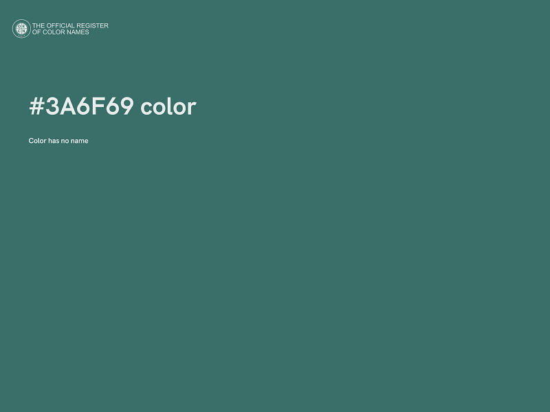 #3A6F69 color image