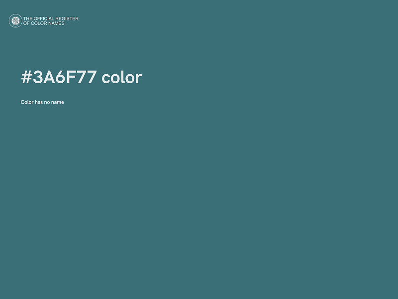#3A6F77 color image
