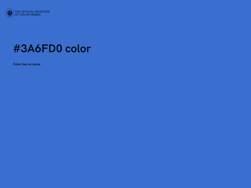#3A6FD0 color image