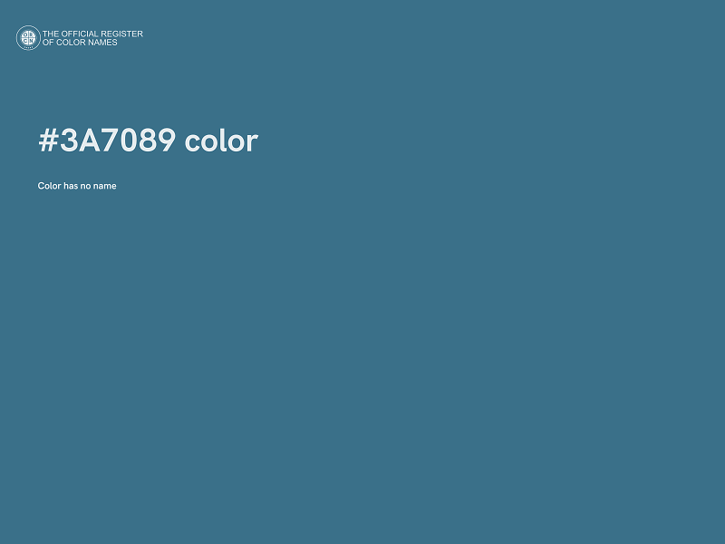 #3A7089 color image