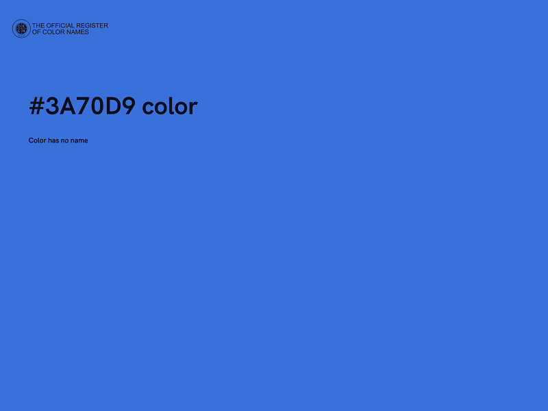 #3A70D9 color image