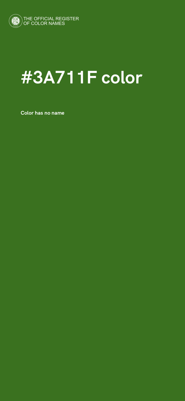 #3A711F color image