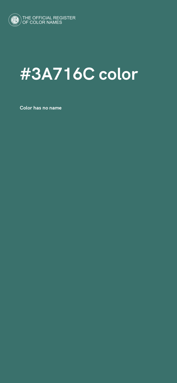 #3A716C color image