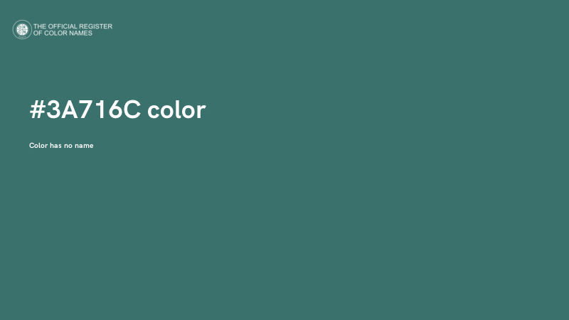 #3A716C color image