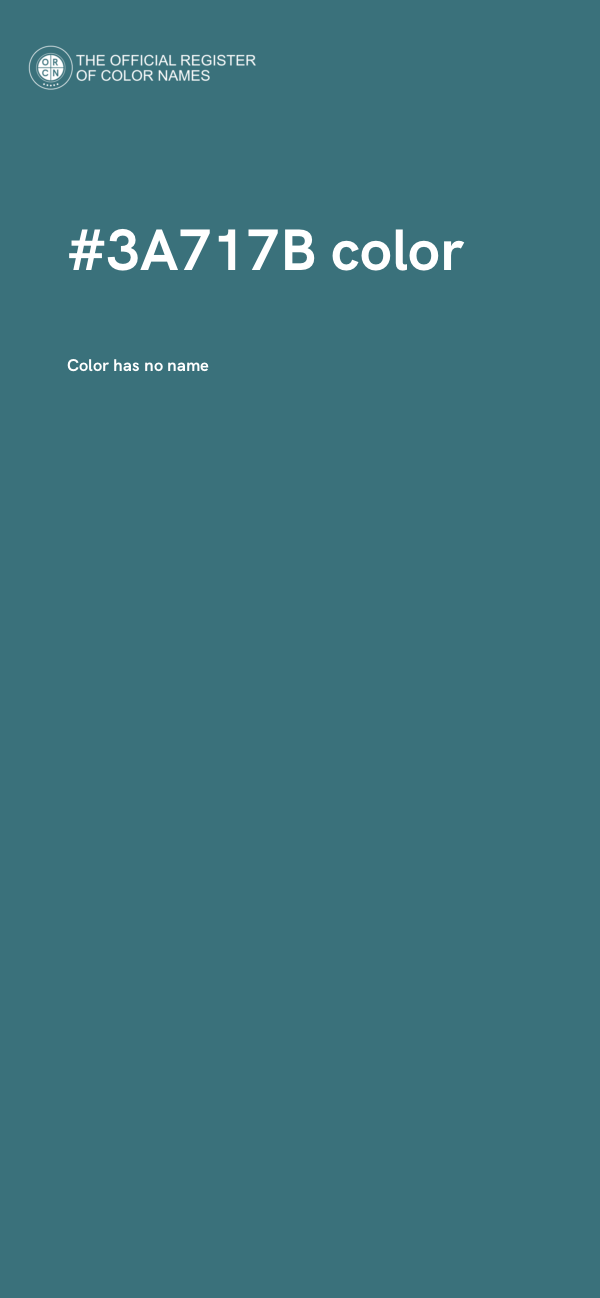 #3A717B color image