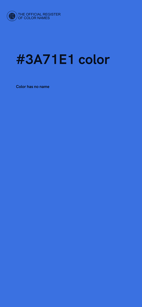 #3A71E1 color image
