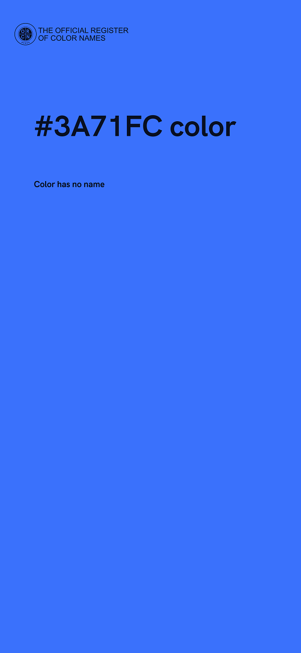 #3A71FC color image
