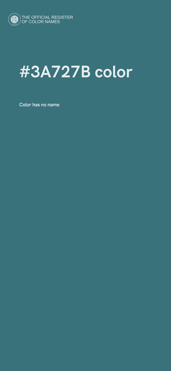 #3A727B color image