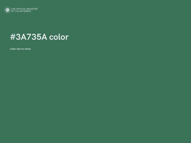 #3A735A color image