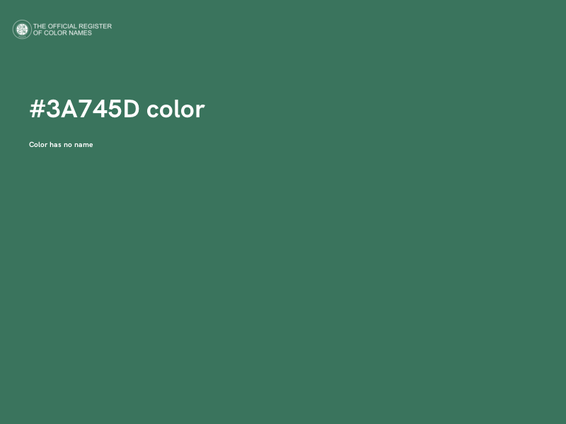 #3A745D color image