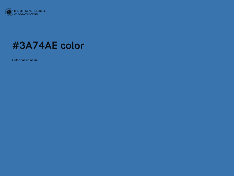 #3A74AE color image