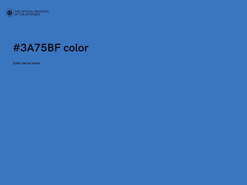 #3A75BF color image