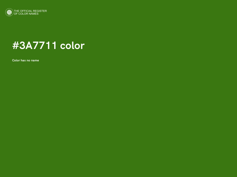 #3A7711 color image