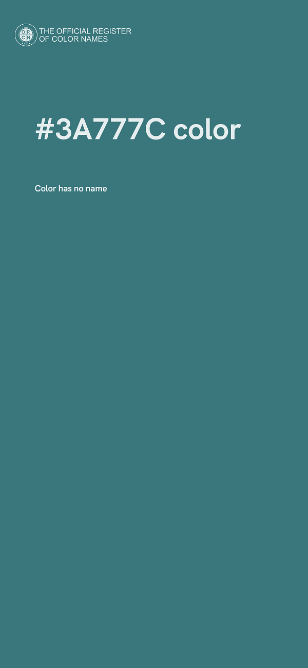 #3A777C color image