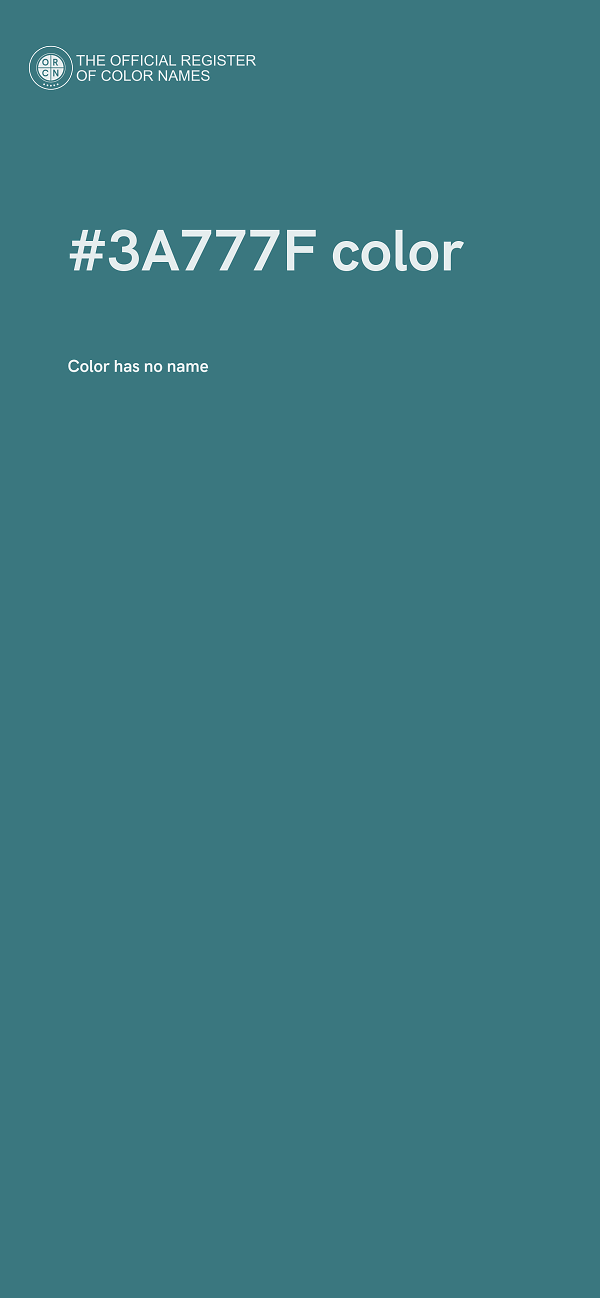 #3A777F color image