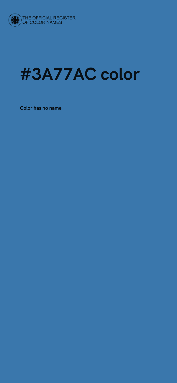 #3A77AC color image