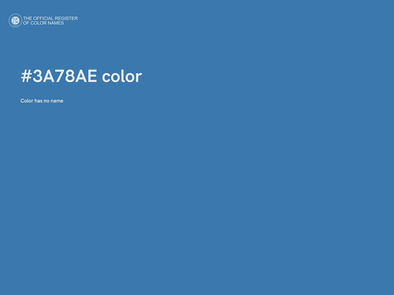 #3A78AE color image