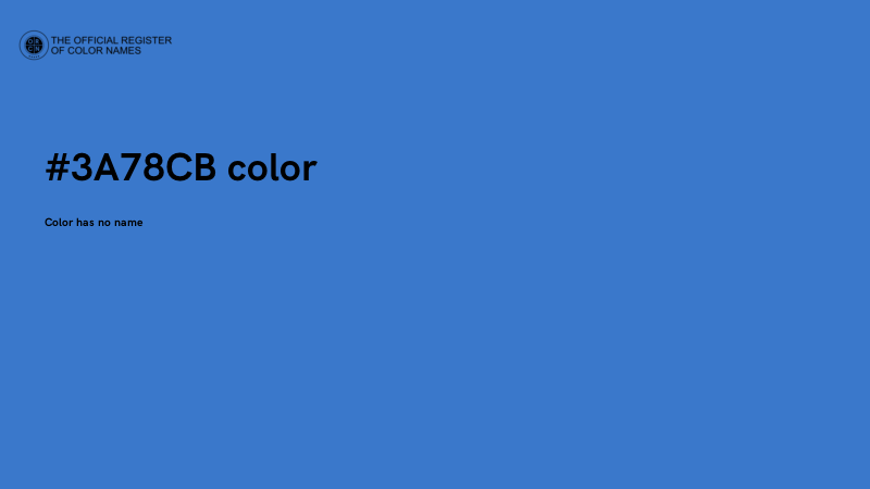 #3A78CB color image